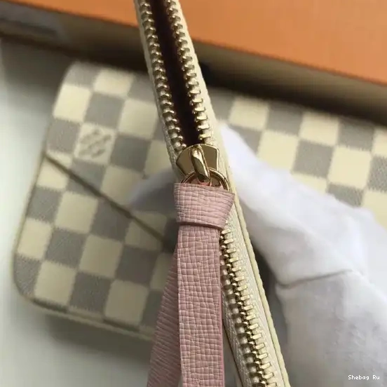 Felicie Louis Vuitton Pochette Damier N63106 Bag 0621